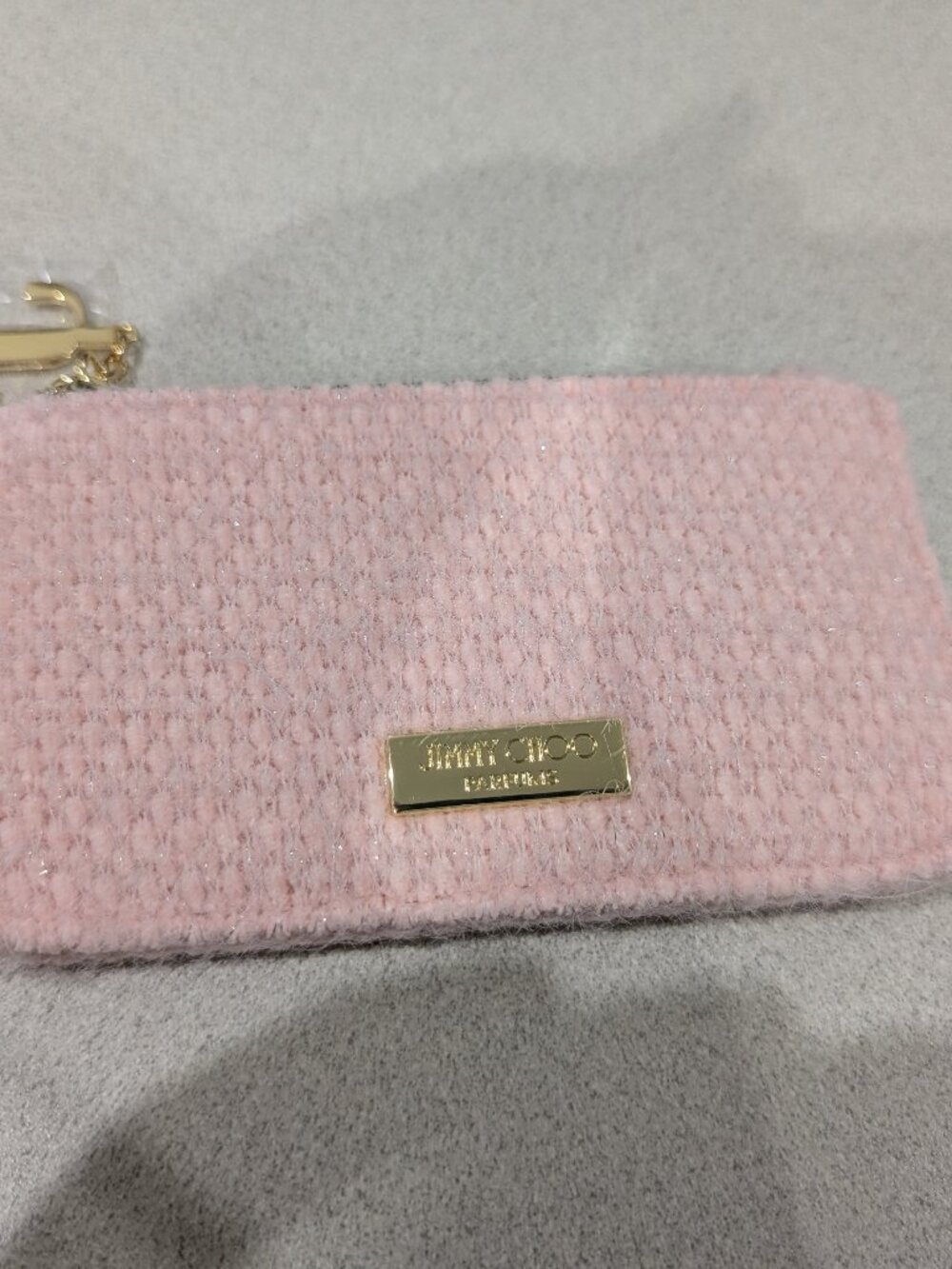 Jimmy choo parfums fuzzy coin purse cardholder